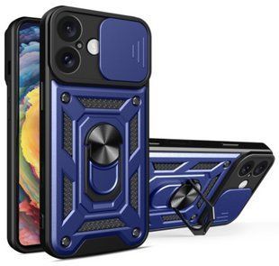 PC + TPU чехол Camshield Armor для iPhone 16 Plus / синий 098097 фото