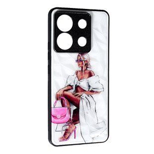 Чехол накладка Prisma Ladies для Xiaomi Redmi Note 13 Pro (5G) Pink Bag 096188 фото