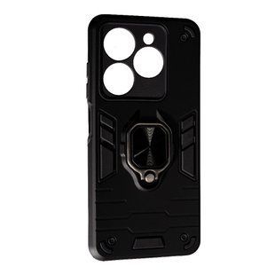 PC + TPU чехол New Transformer для Infinix Hot 40 Pro черный 096877 фото