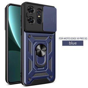PC + TPU чехол Camshield Armor для Motorola Edge 50 Pro / синий 096859 фото