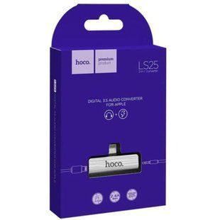 AUX кабель Hoco LS25 Lightning to Lightning + 3.5mm 80585 фото