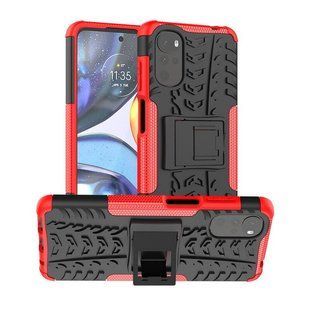 PC + TPU чохол Armor на Motorola G22 червоний 89515 фото