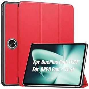 Шкіряний чохол-книжка Crazy Horse для OnePlus Pad (11.61") / червоний 091417 фото