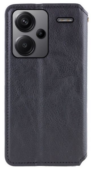 Шкіряний чохол книжка Cubic для Xiaomi Redmi Note 13 Pro Plus (5G) / чорний 201296 фото