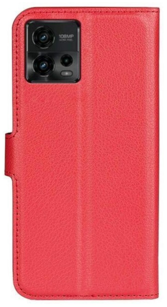 Шкіряний чохол-книжка Lichee для Motorola G72 червоний 089768 фото