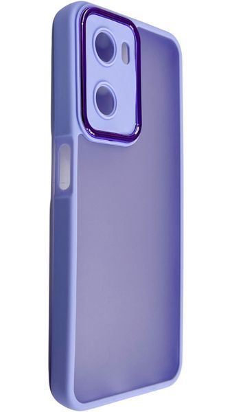 TPU чехол Luxury Metal Lens на Oppo A57S фиалковый 087643 фото