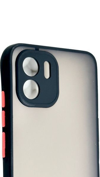 TPU чехол накладка Matte Color Case для Xiaomi Redmi A1 Plus черный 092074 фото