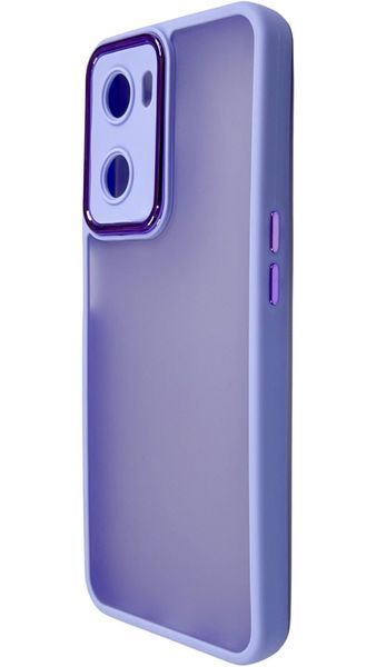 TPU чехол Luxury Metal Lens на Oppo A57S фиалковый 087643 фото