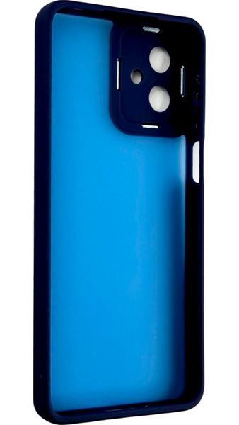 TPU чехол Luxury Metal Lens на Motorola G14 синий 094637 фото