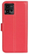 Шкіряний чохол-книжка Lichee для Motorola G72 червоний 089768 фото 4