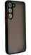 TPU чехол накладка Matte Color Case для Samsung Galaxy S23 Plus черный 092174 фото 1