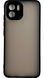 TPU чехол накладка Matte Color Case для Xiaomi Redmi A1 Plus черный 092074 фото 3