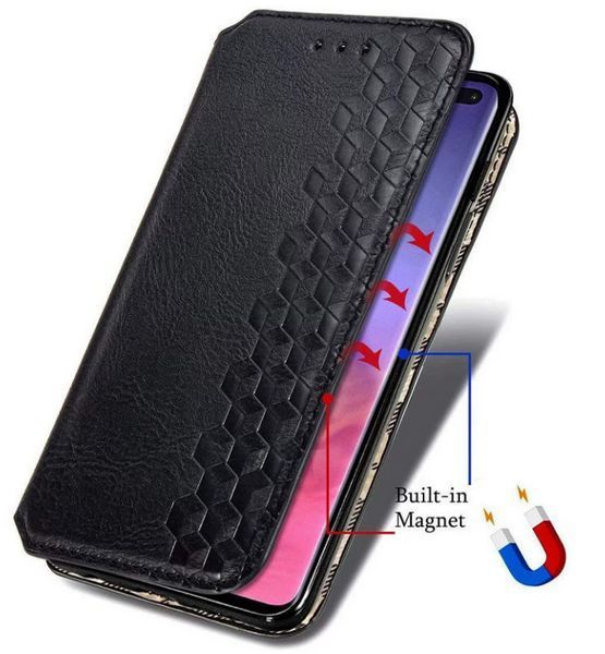 Шкіряний чохол книжка Cubic для Xiaomi Redmi Note 13 Pro Plus (5G) / чорний 201296 фото
