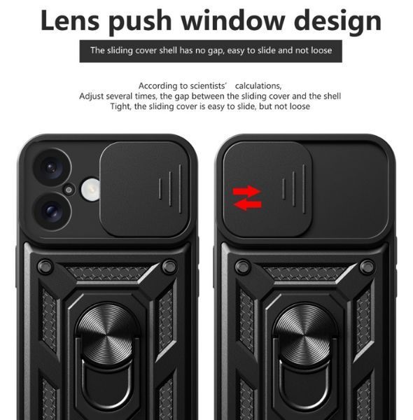 PC + TPU чехол Camshield Armor для iPhone 16 Plus / синий 098097 фото