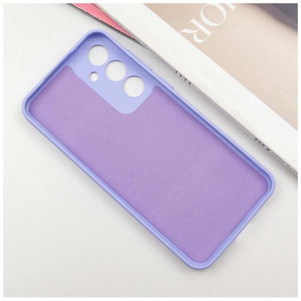 Чехол накладка TPU Liquid Silk для Samsung Galaxy S24 FE / сиреневый 201176 фото
