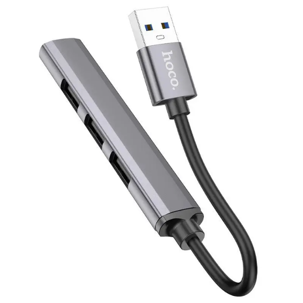 HUB адаптер перехідник 4-в-1 HOCO HB26 USB to USB 3.0*1+USB 2.0 86943 фото