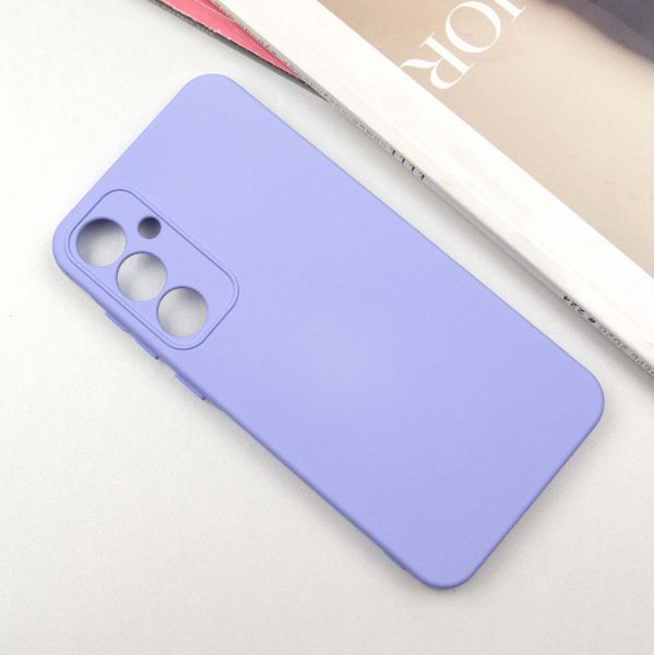 Чехол накладка TPU Liquid Silk для Samsung Galaxy S24 FE / сиреневый 201176 фото