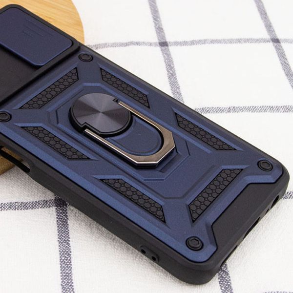 PC + TPU чохол Camshield armor для Samsung Galaxy A04S / синій 087443 фото