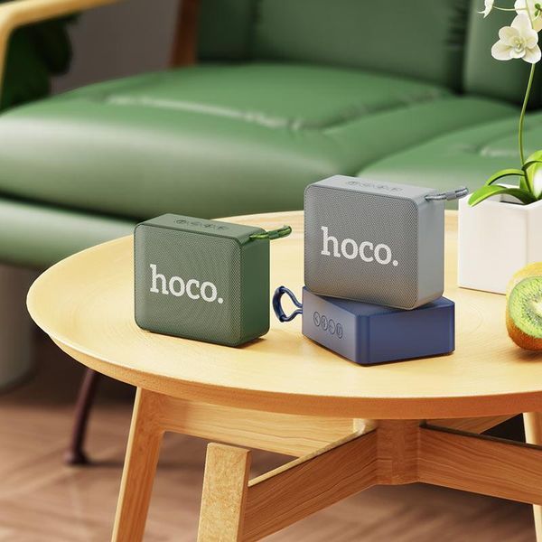 Беспроводная колонка Hoco BS51 Gold brick зеленый 093332 фото