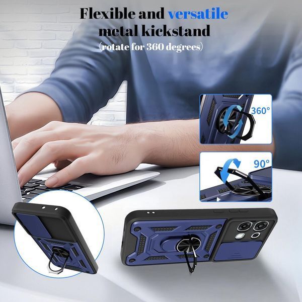 PC + TPU чохол Camshield Armor для OPPO A6 Pro / срібний 100661 фото