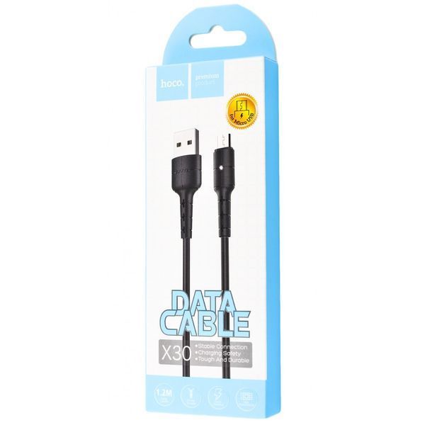 Hoco X30 Star Micro USB Cable 2 A (1.2m) (3 кольори) чорний 16916 фото