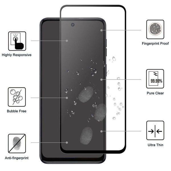 Захисне скло для Motorola G56 (5G) / чорний 100768 фото