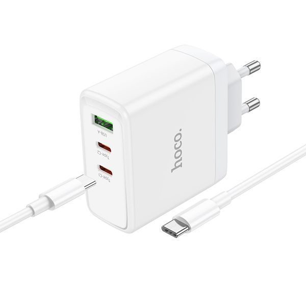 СЗУ Hoco N30 Home Charger Glory PD65W (2C1A) fast charger set + (Type-C to Type-C) 90363 фото