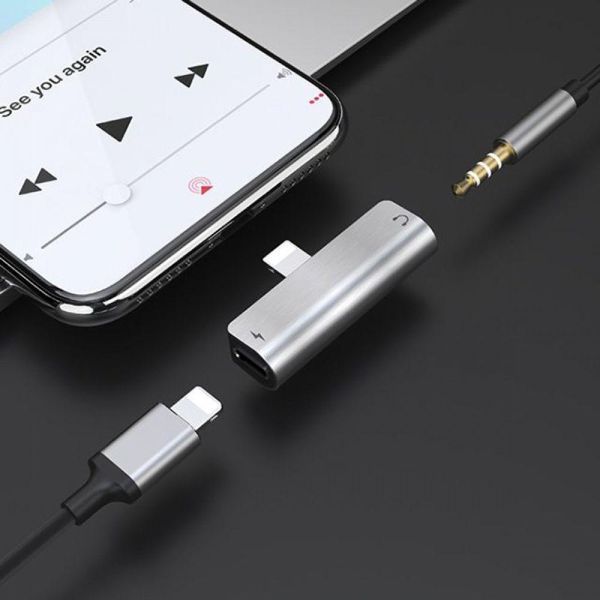 AUX кабель Hoco LS25 Lightning to Lightning + 3.5mm 80585 фото