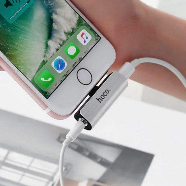AUX кабель Hoco LS25 Lightning to Lightning + 3.5mm 80585 фото