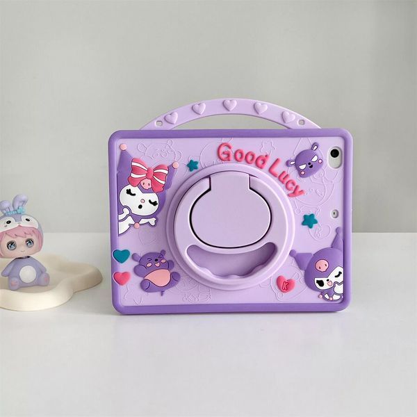 Чохол Happy Case на Apple&nbsp;iPad 11" (A16) 2025 / Good Lucy світло-фіолетовий (з ремінцем) 203227 фото