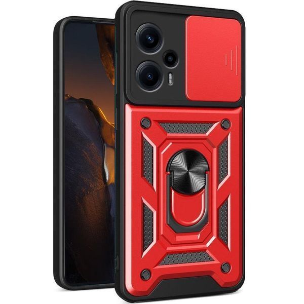 PC + TPU чехол Camshield armor для Xiaomi Redmi Note 12 Turbo / красный 091367 фото