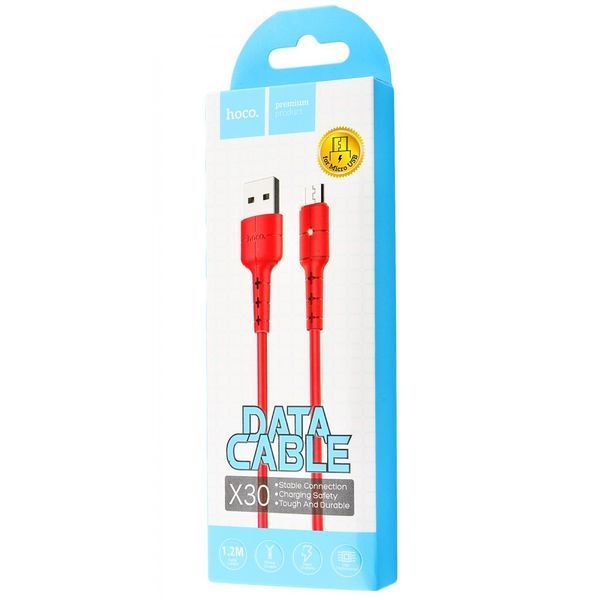 Hoco X30 Star Micro USB Cable 2 A (1.2m) (3 кольори) чорний 16916 фото