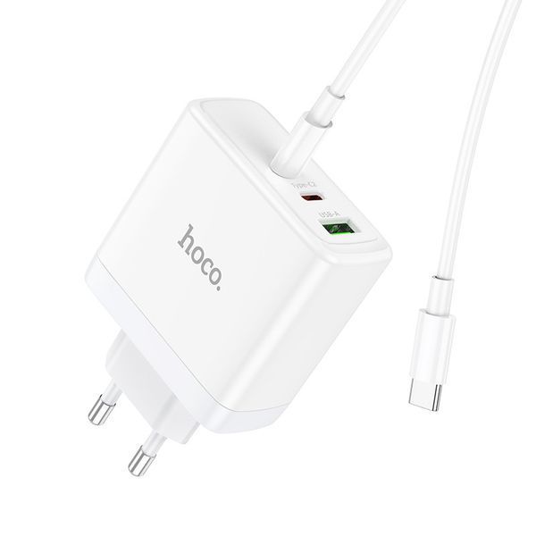 СЗУ Hoco N30 Home Charger Glory PD65W (2C1A) fast charger set + (Type-C to Type-C) 90363 фото