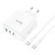 СЗУ Hoco N30 Home Charger Glory PD65W (2C1A) fast charger set + (Type-C to Type-C) 90363 фото 2