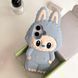 Гумовий 3D-чохол Labubu Toy для iPhone 15 Pro Max/блакитний 099550 фото 2