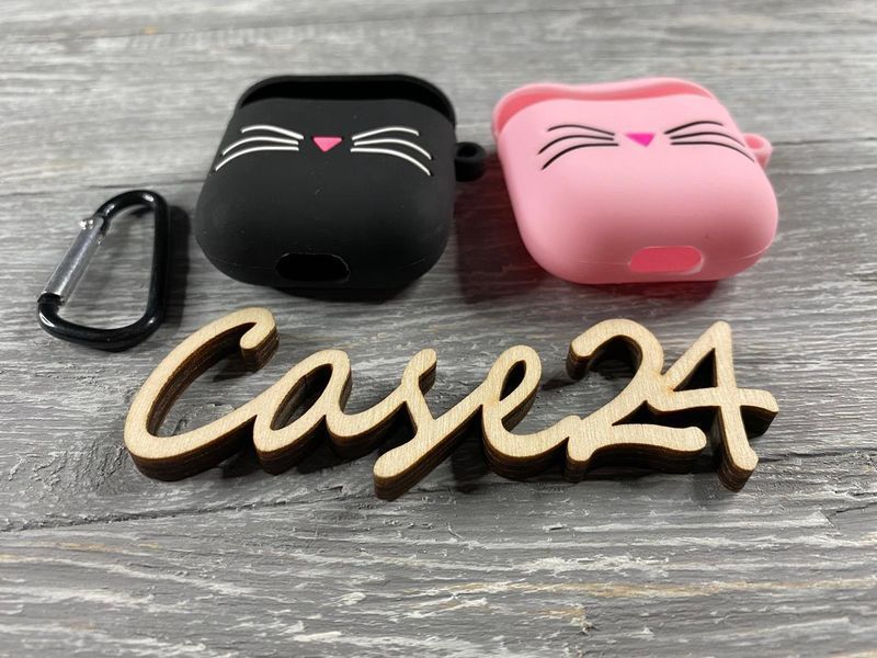 Чехол Усики на Airpods (2 цвета) 080551 фото