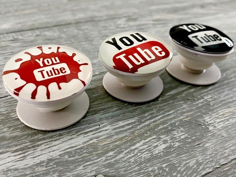 Об'ємний посокет YouTube для телефонів і планшетів (3 різновиди) 82486 фото