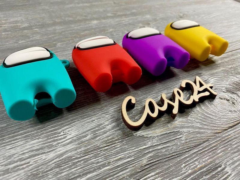 Чехол 3д Among Us на Airpods (4 цвета) 083596 фото