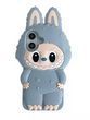 Гумовий 3D-чохол Labubu Toy для iPhone 15 Pro Max/блакитний